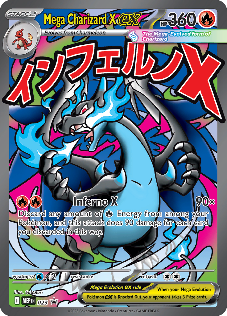 Mega Charizard X ex card