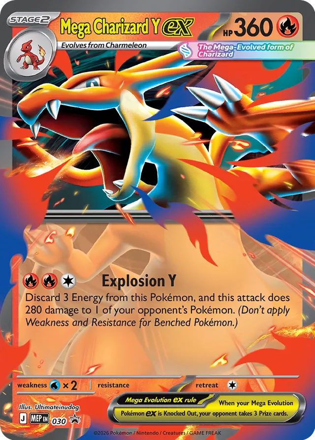 Mega Charizard Y ex card