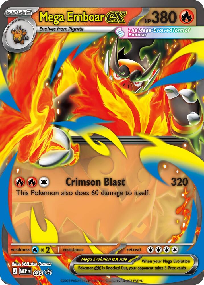 Mega Emboar ex card