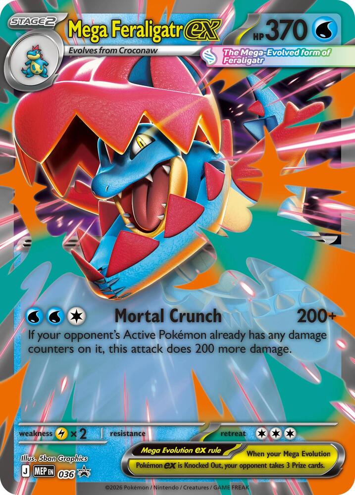 Mega Feraligatr ex card