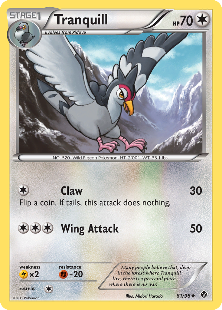 Tranquill card