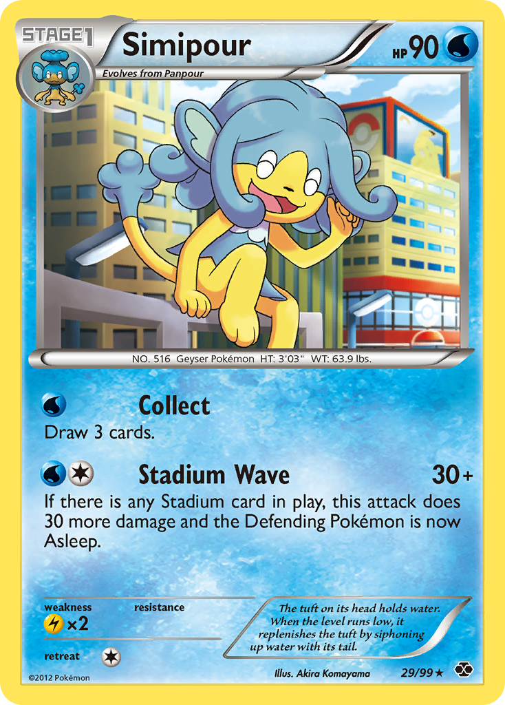 Simipour card
