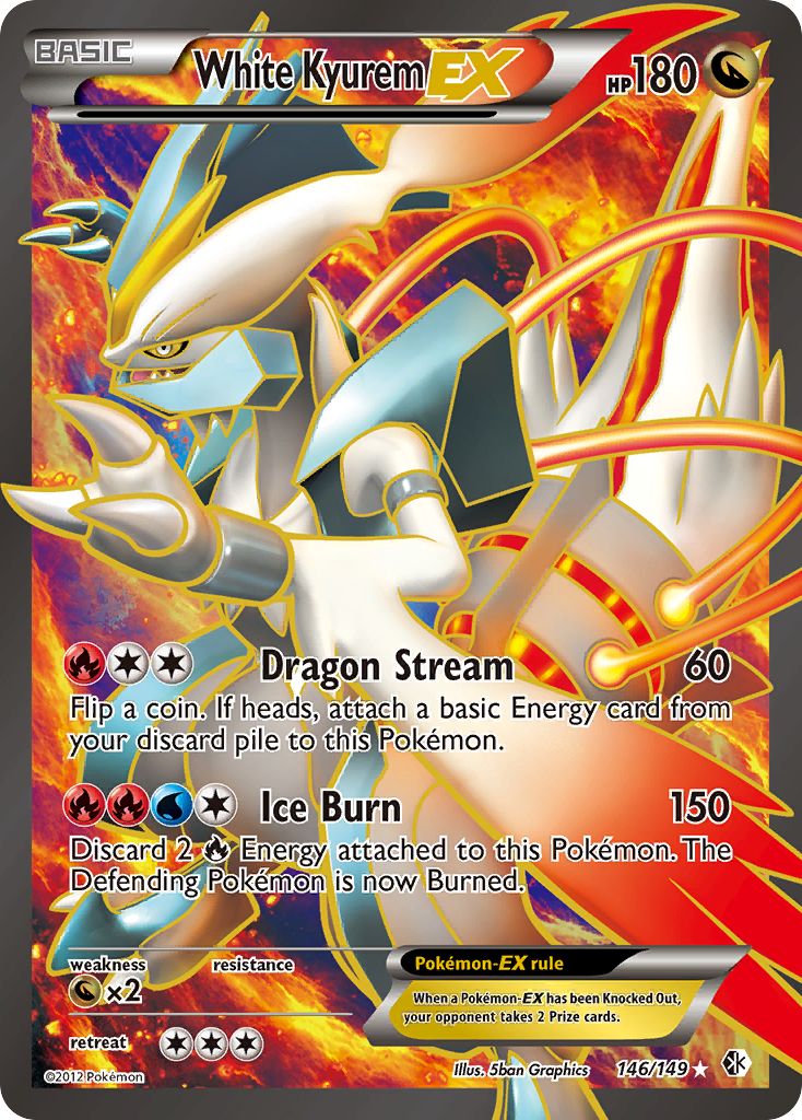 White Kyurem-EX card