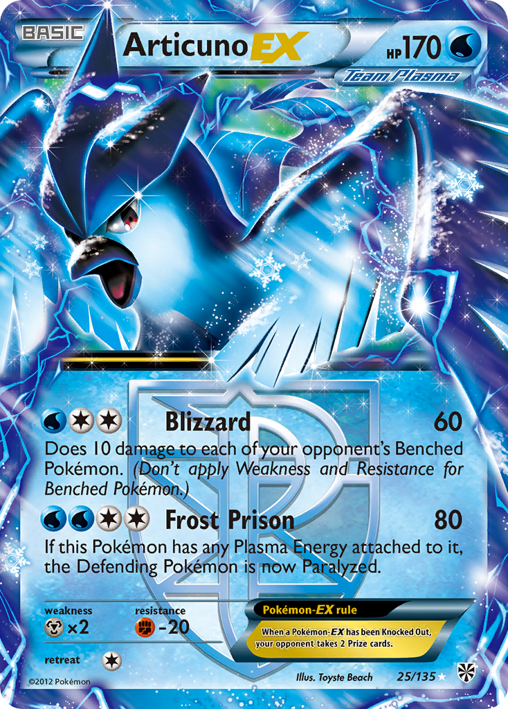 Articuno-EX card