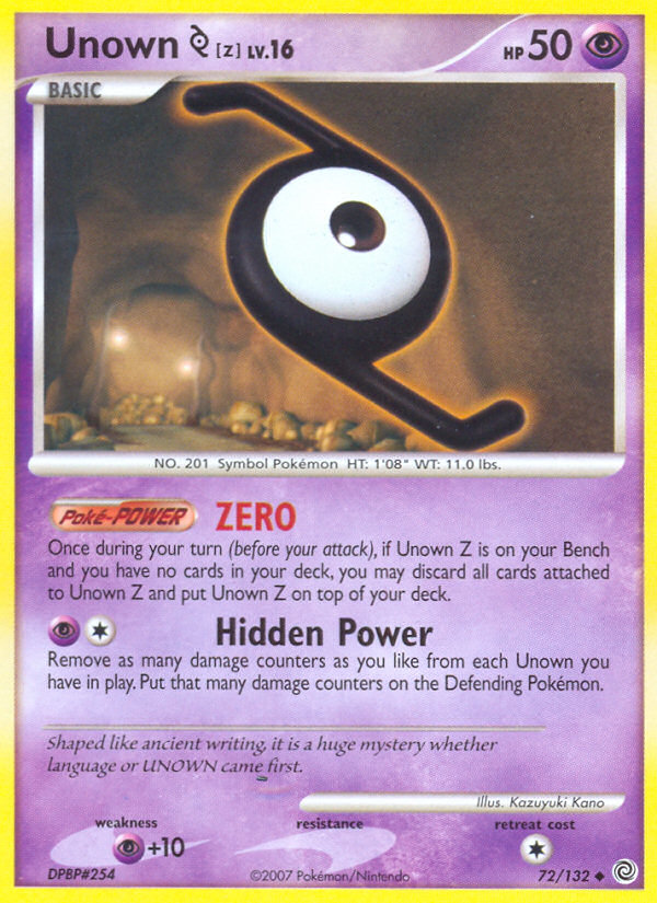 Unown [Z] card
