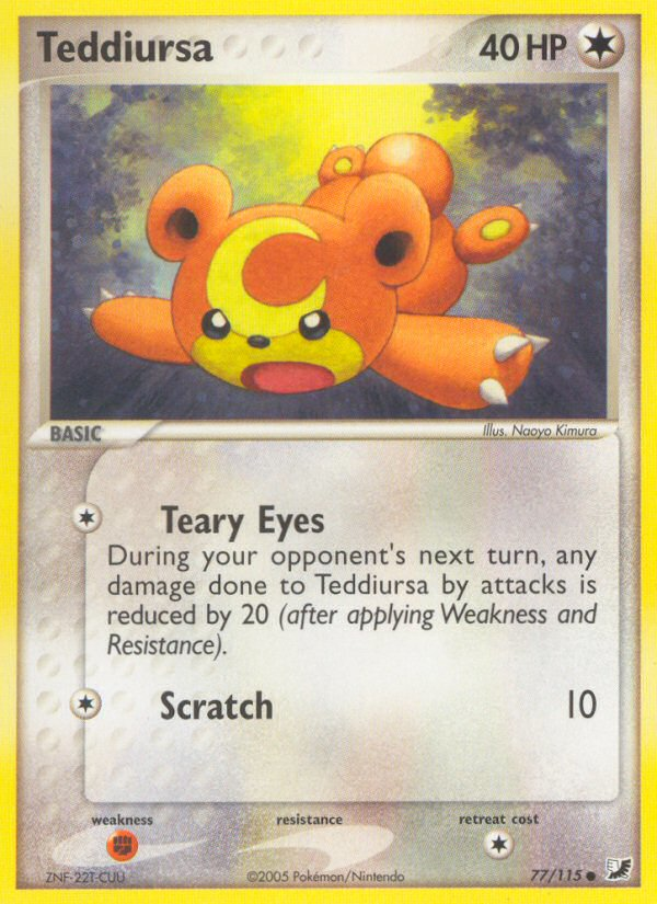 Teddiursa card