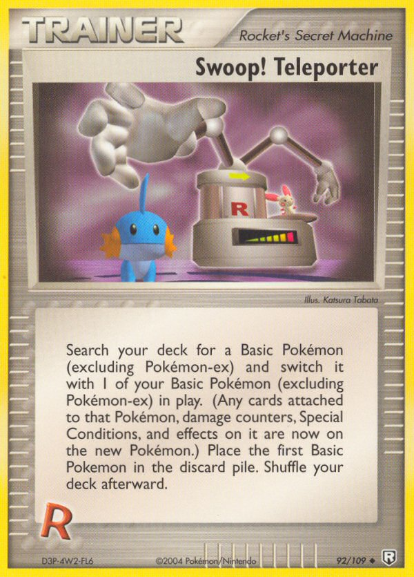 Swoop! Teleporter card