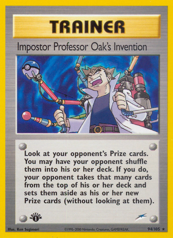 Impostor Professor Oak's Invention card