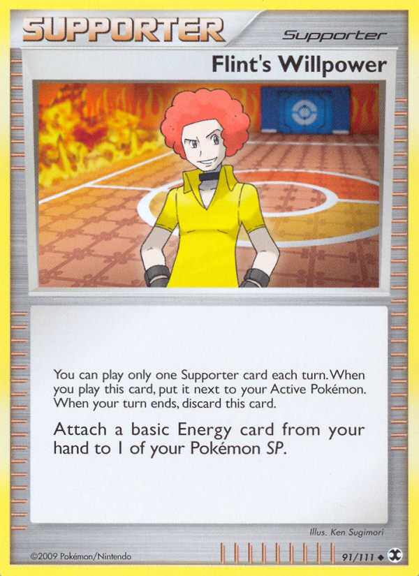 Flint's Willpower card