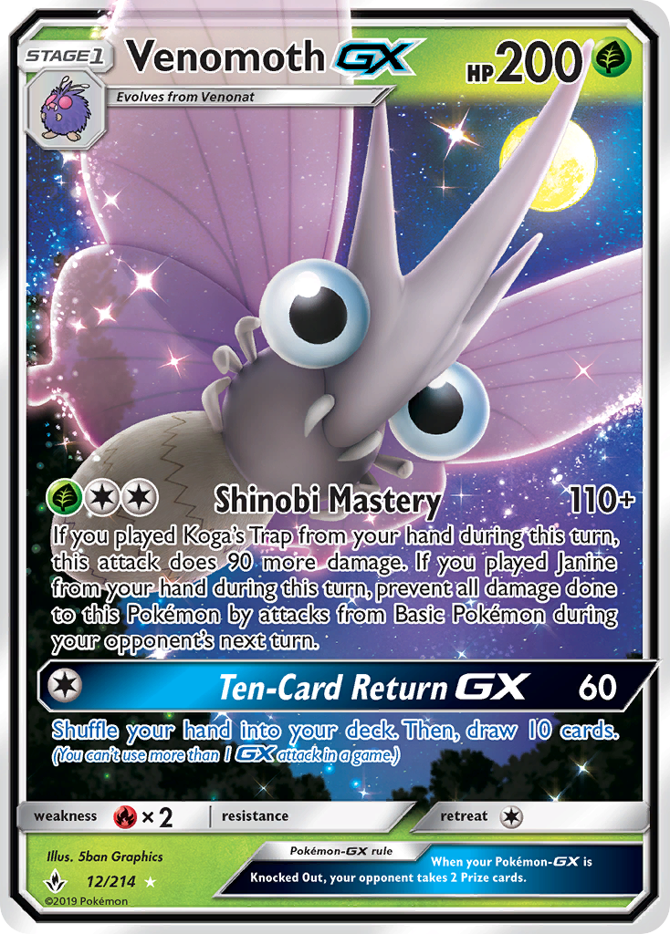 Venomoth-GX card