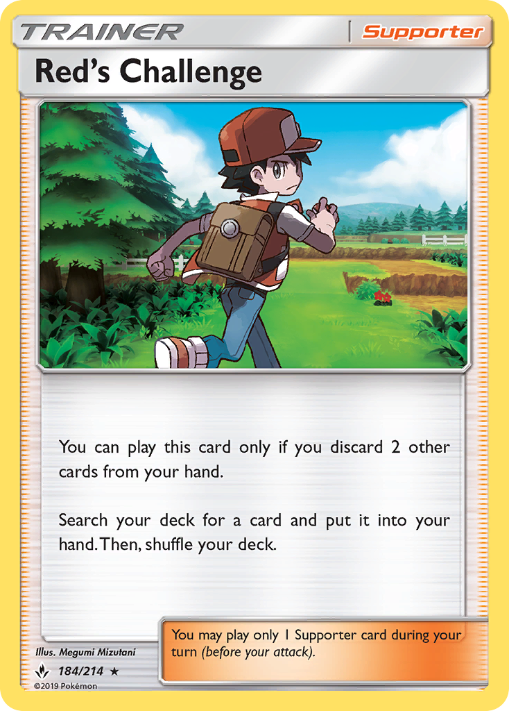 Red's Challenge card