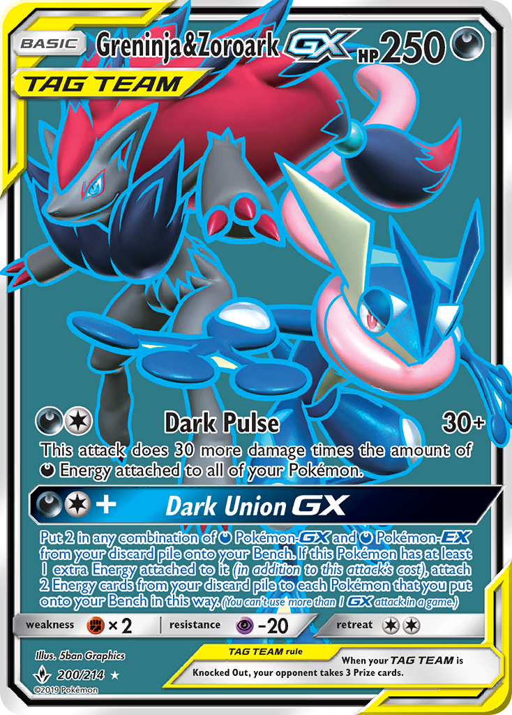 Greninja & Zoroark-GX card