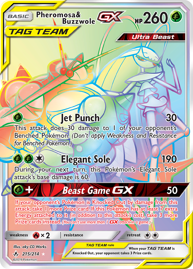Pheromosa & Buzzwole-GX card