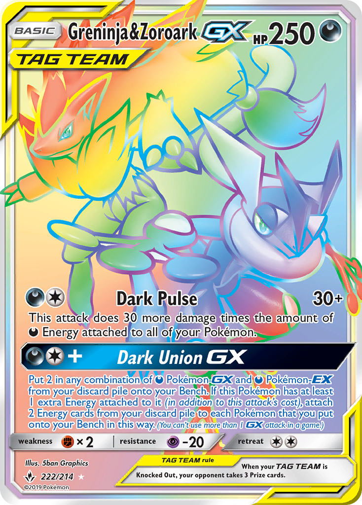 Greninja & Zoroark-GX card
