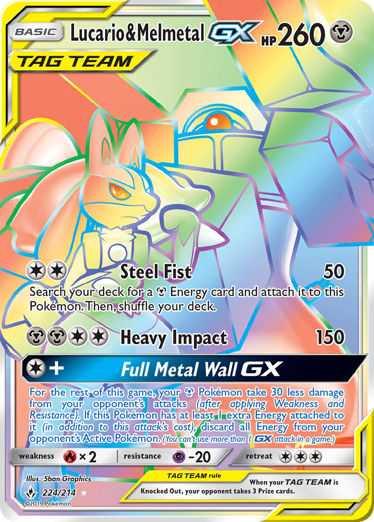 Lucario & Melmetal-GX card