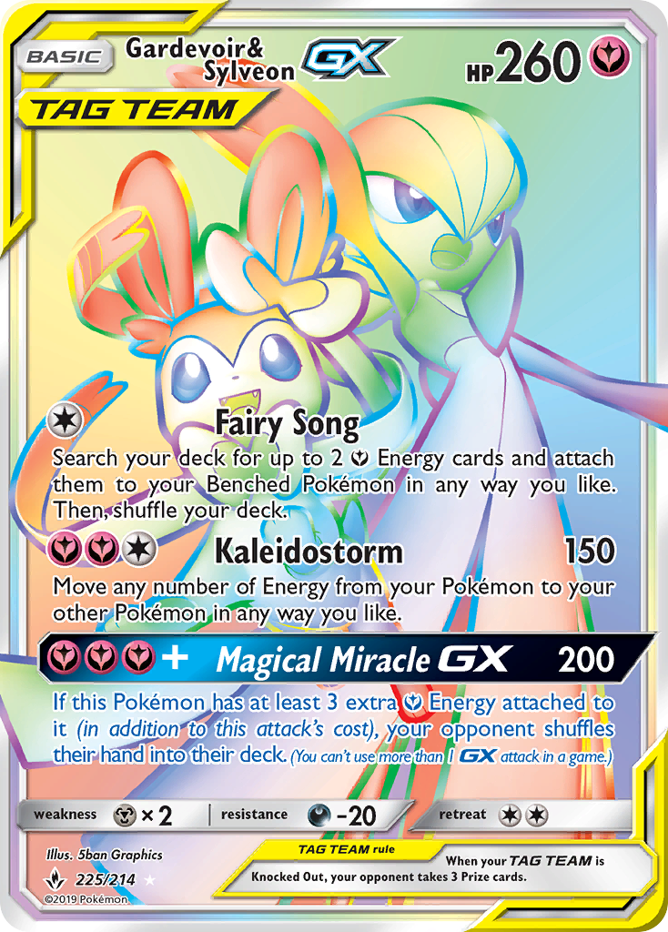 Gardevoir & Sylveon-GX card