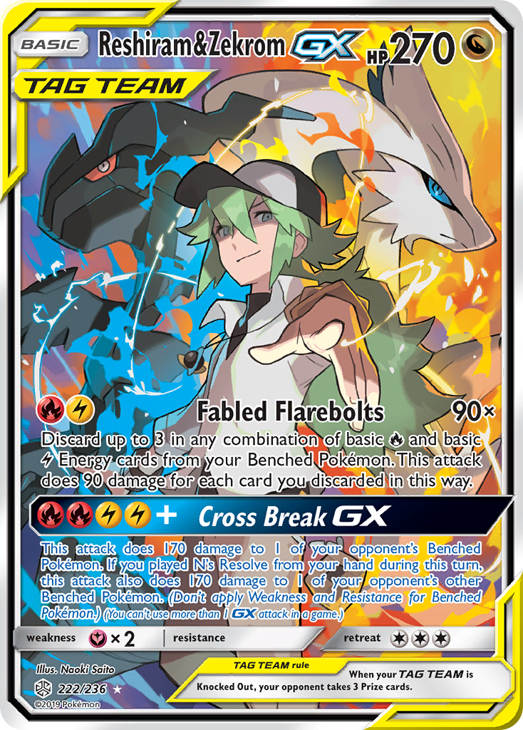 Reshiram & Zekrom-GX card