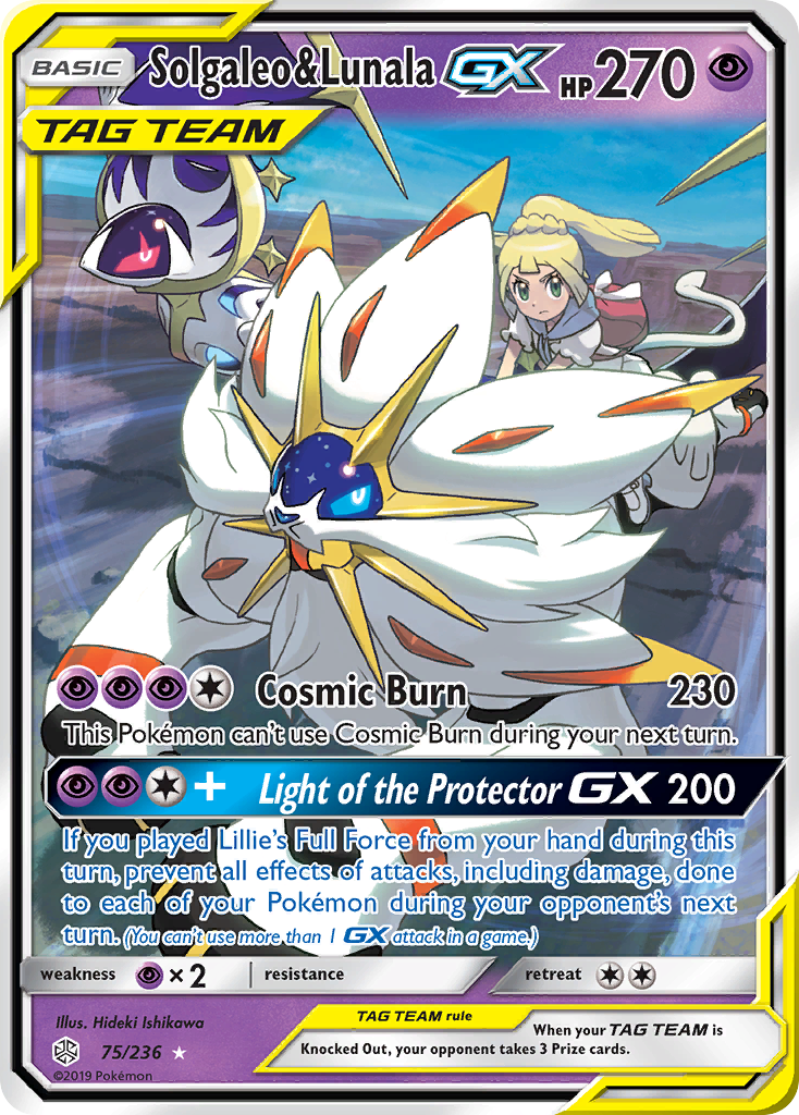 Solgaleo & Lunala-GX card