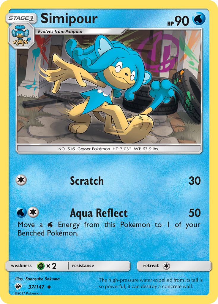 Simipour card