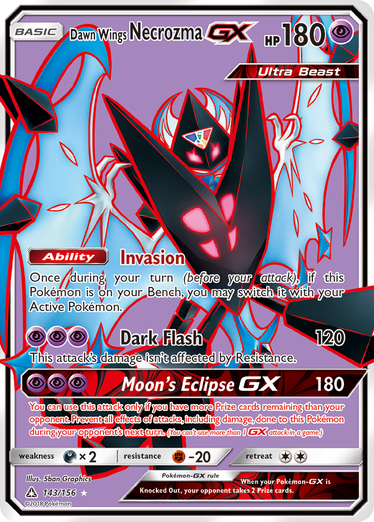 Dawn Wings Necrozma-GX card