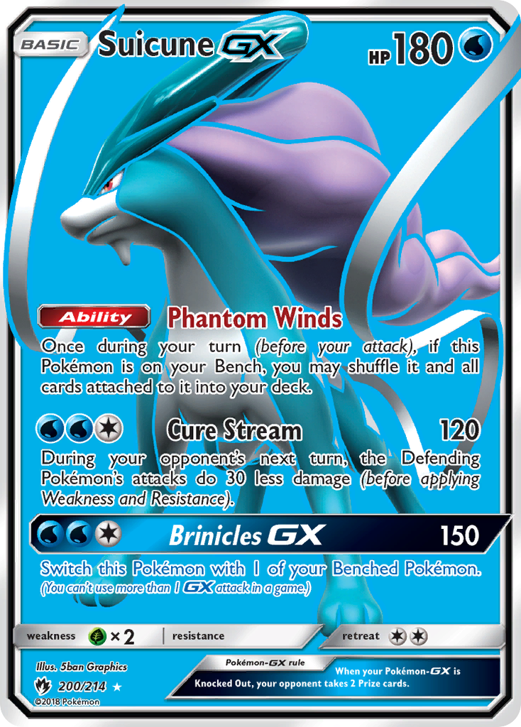 Suicune-GX card