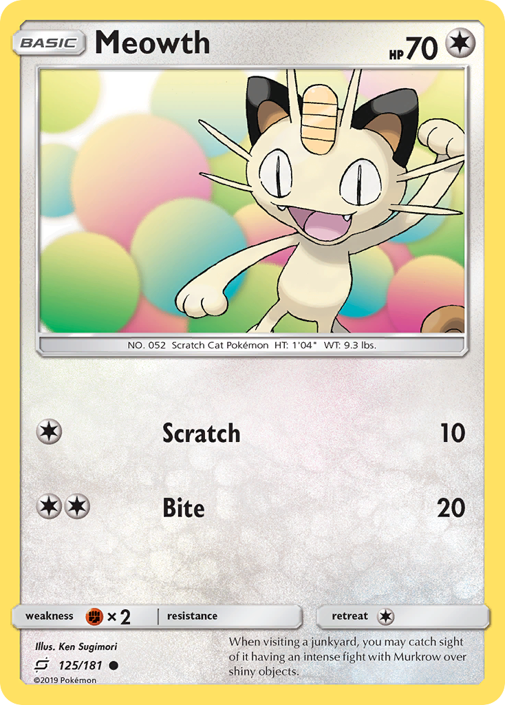 Meowth card