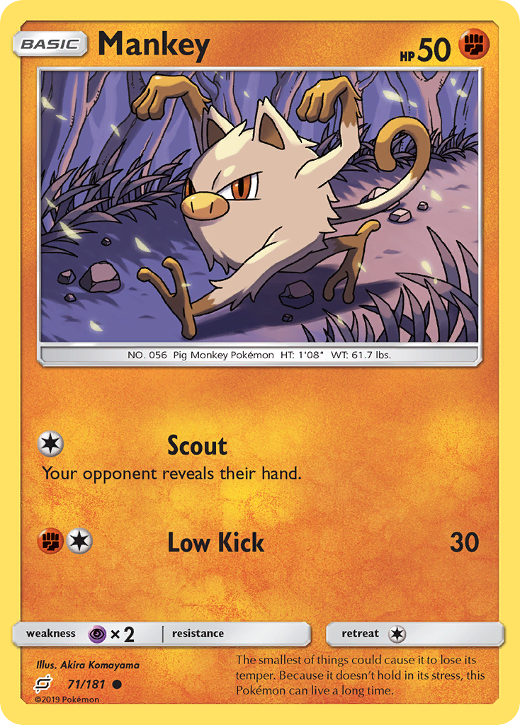 Mankey card