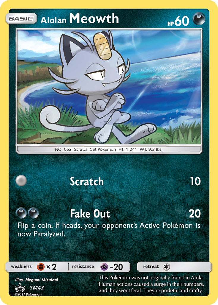 Alolan Meowth card