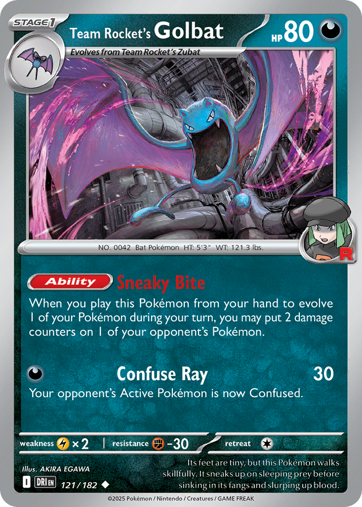 Team Rocket's Golbat card