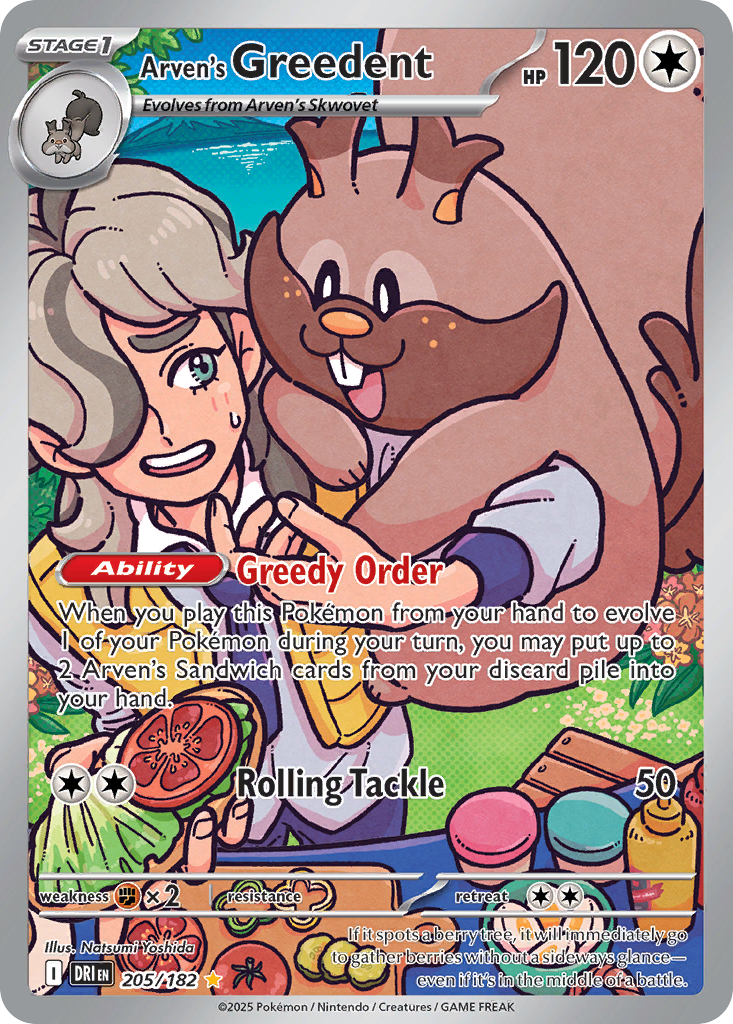 Arven's Greedent card