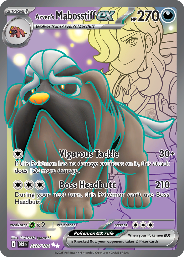 Arven's Mabosstiff ex card