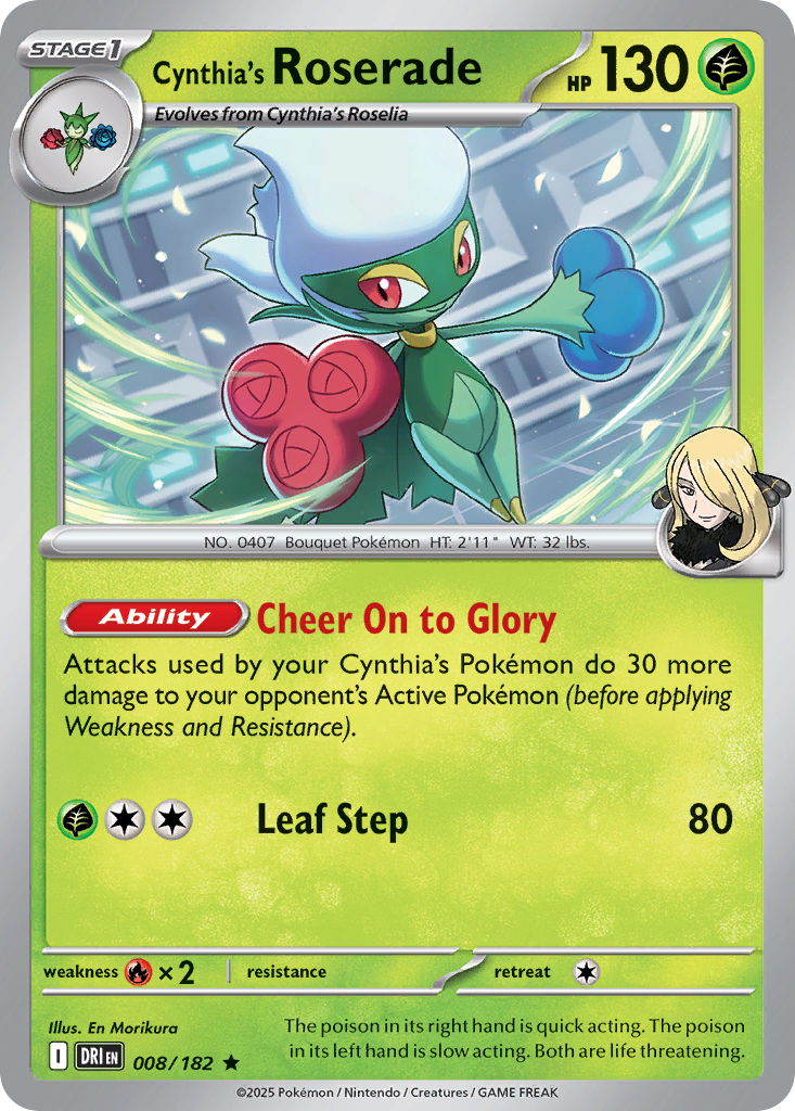 Cynthia's Roserade card