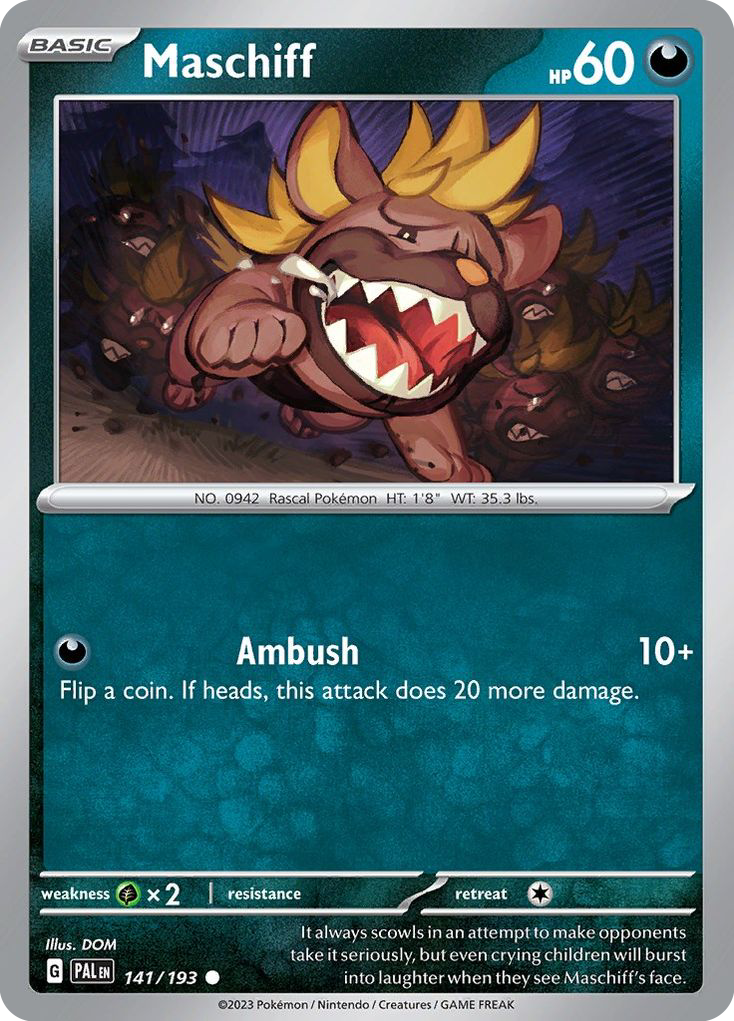 Maschiff card