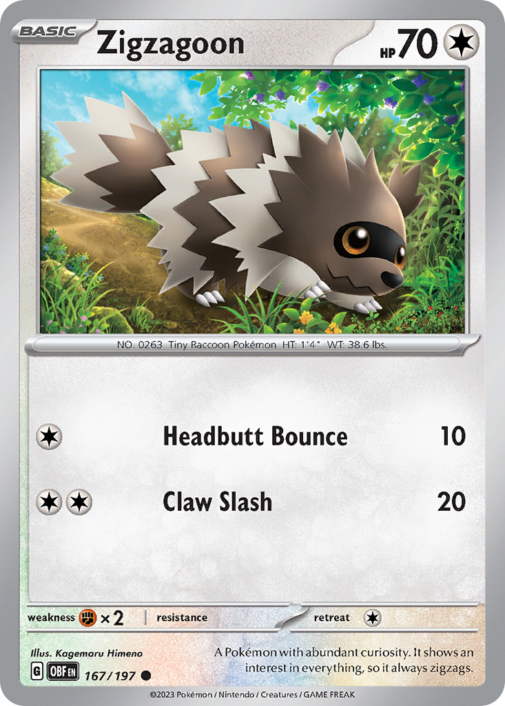 Zigzagoon card