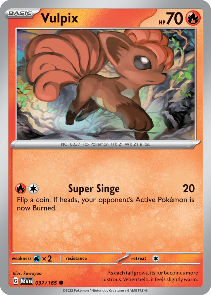 Vulpix card