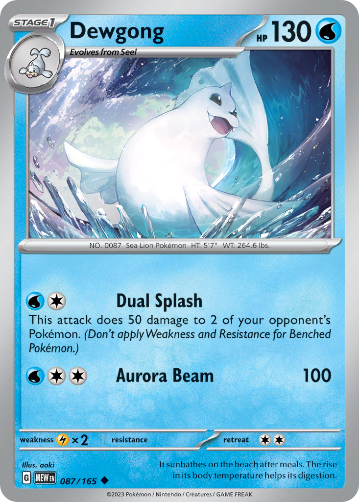 Dewgong card