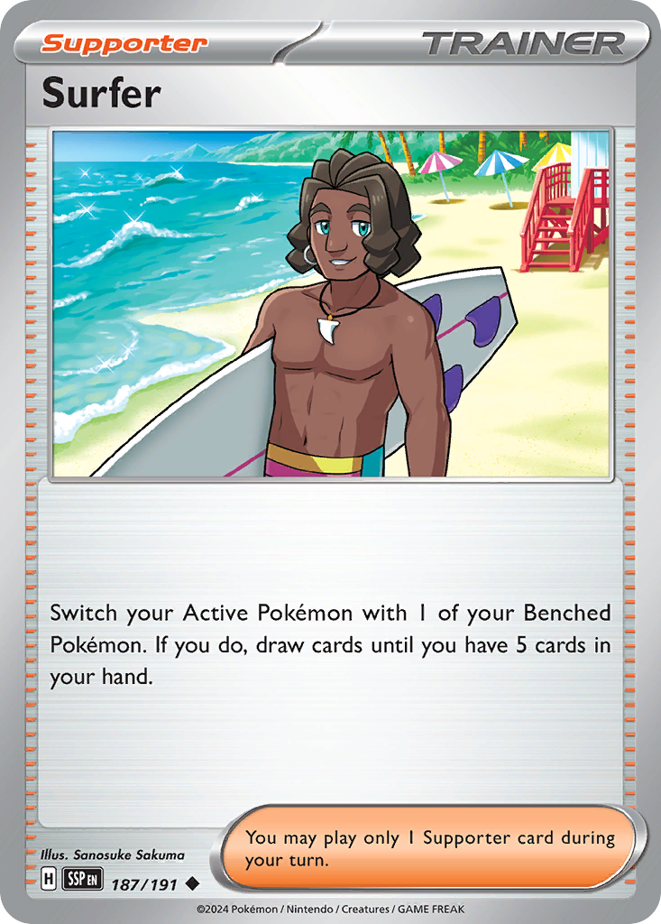 Surfer card