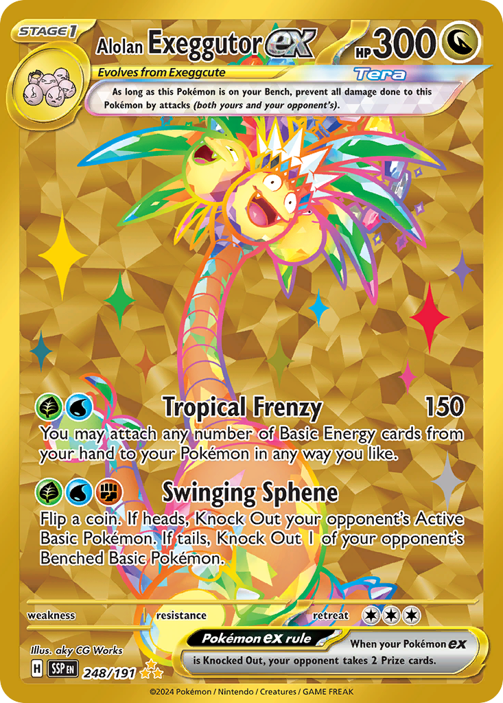 Alolan Exeggutor ex card