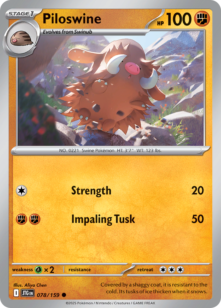 Piloswine card