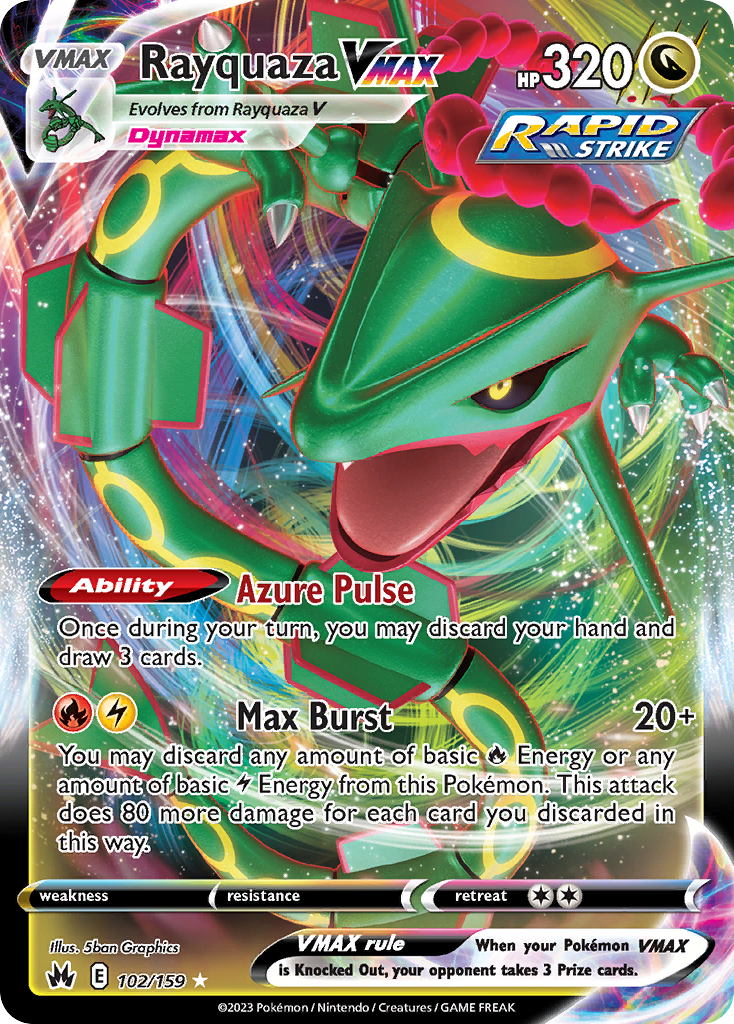 Rayquaza VMAX card