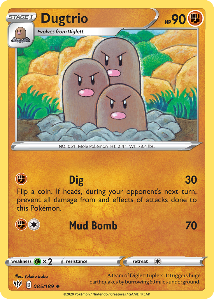 Dugtrio card