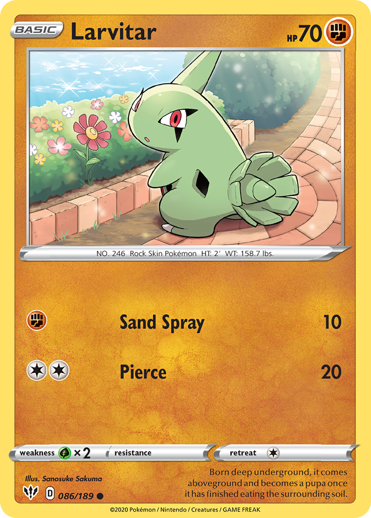 Larvitar card
