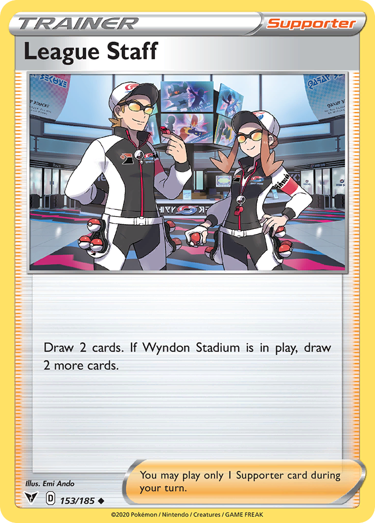 League Staff card
