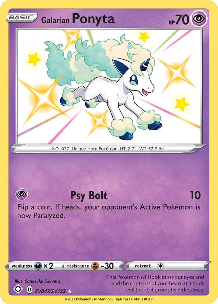 Galarian Ponyta card