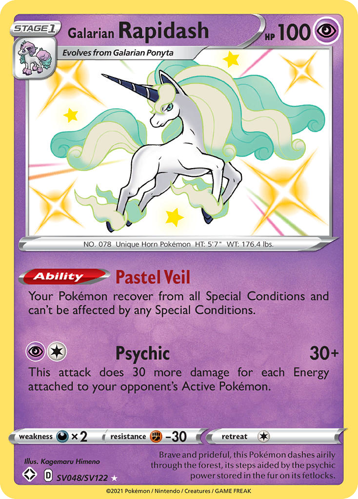Galarian Rapidash card