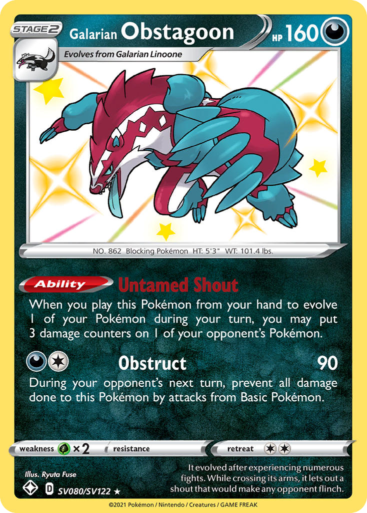 Galarian Obstagoon card