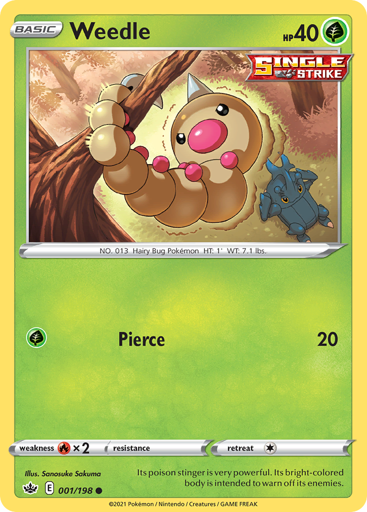 Weedle card