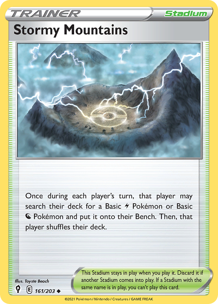 Stormy Mountains card