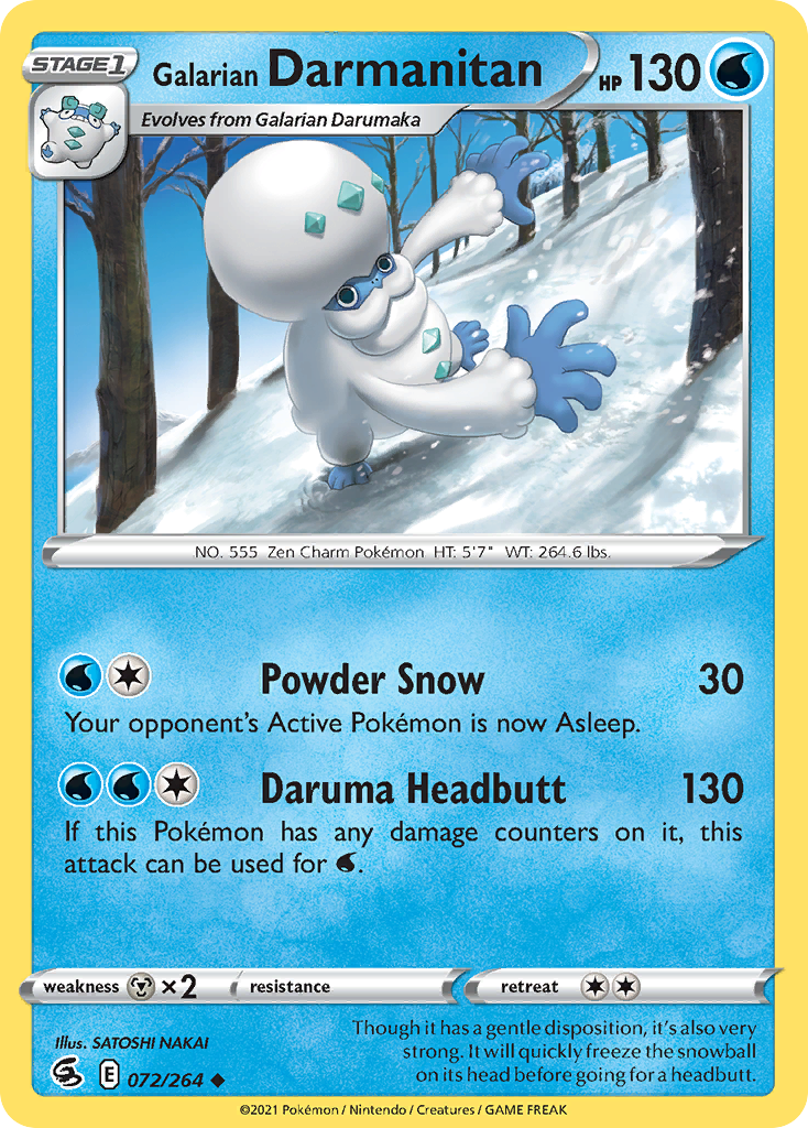 Galarian Darmanitan card