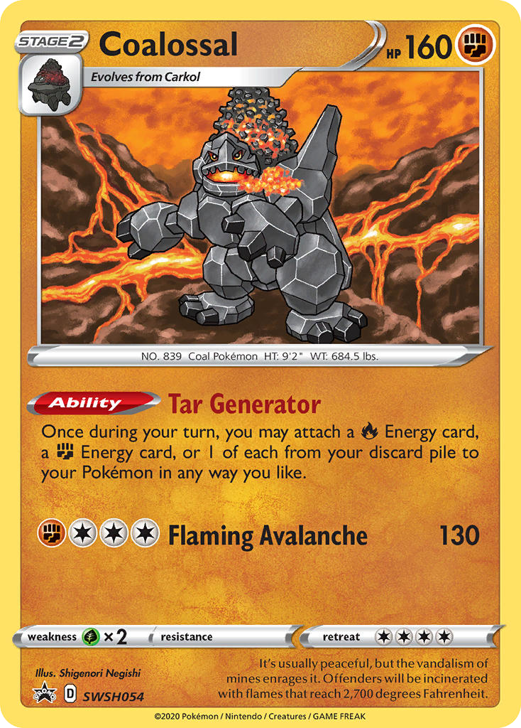 Coalossal card